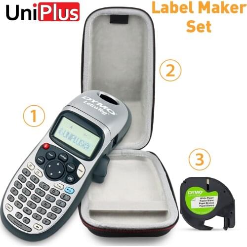 LT-100H Dymo Labeling Machine Dymo LT100H Portable Printer Typewriter with Dymo Labeller Case for Dymo Tape Letratag 91201 12267