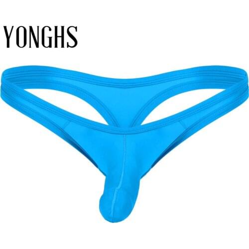 Mens Lingerie Sexy Underwear Closed Penis Sheath Panties Low Rise Front Open Crotch Jockstrap G-string Thong Briefs Underwear
