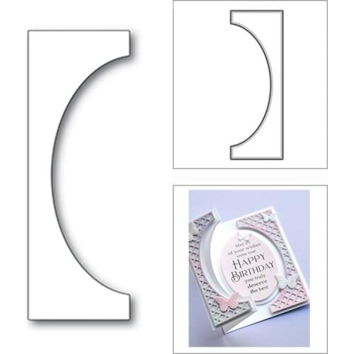 New 2021 Oval Arched Border Frame Metal Cutting Dies for DIY Scrapbooking and Card Making Decorative Embossing Craft No Stamps