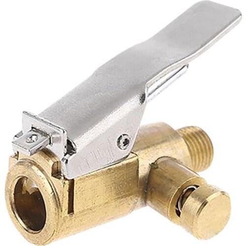 Car Tire Inflator Chuck Air Compressor Pump Lock On Nozzle Fine Thread Deflation C90A