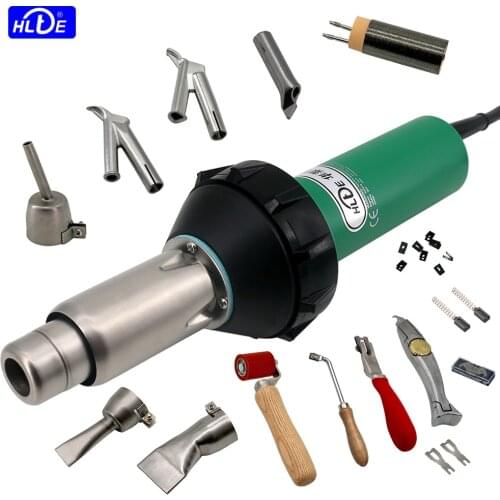 HLTE 230V 2000W Plastic Welding Gun Hot Air torch heat gun Welder for PVC vinyl floor, PP, PE water tank geomembrane