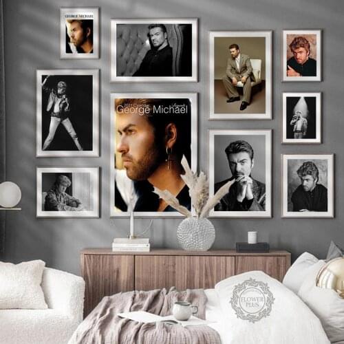 Star Friend Gift George Michael poster Music Singer Prints Painting Art Canvas Wall Pictures For Living Room Home Decor