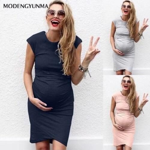 Maternity Dress Women Fashion Solid Color Sleeveless Maternity Pregnat Clothes Casual Comfortable Pregnancy Dresse Clothes