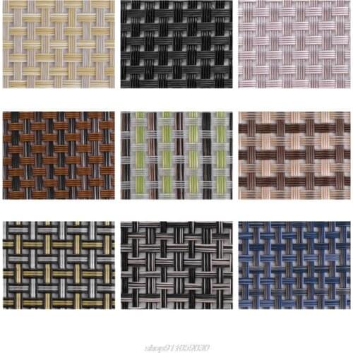 Rectangle PVC Coaster No-slip Dining Table Placemat Heat Insulation Tableware Woven Pad Plate Cup Mat Jy23 21 Dropship