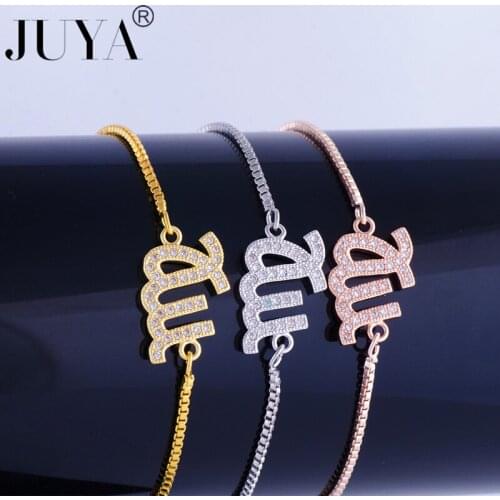 Sale Fashion 12 Constellations Copper Zircon Zodiac Sign Bangle Bracelets For Women Girl Fashion Bracelet Jewelry Pulseras Mujer