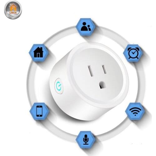 US Socket Wall Outlet Works with Alexa Google Home Wall Smart Socket Wi-Fi Electrical Panel for Home Power Outlet Smart Home