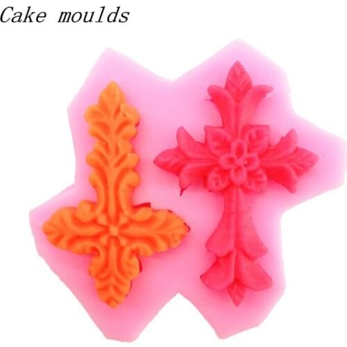 Silicone mold K074 corss shape baking mold Fondant cake mold chocolate mold Decoration tools