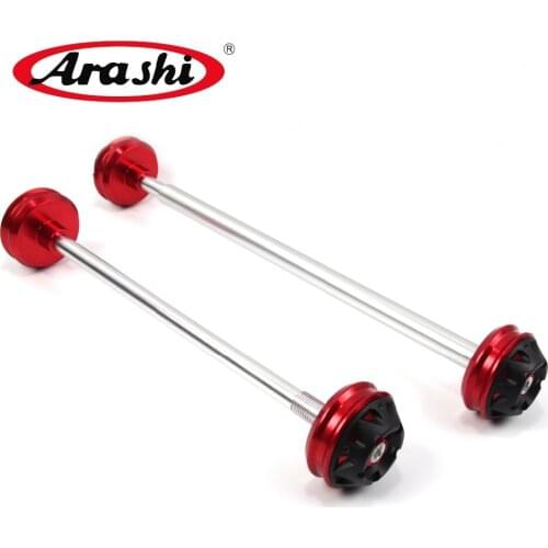 Arashi 2PCS CNC Axle Slider For YAMAHA YZF R1 2009 2010 2011 2012 2013 Fork Wheel Protector Sliders Accessories Front Rear