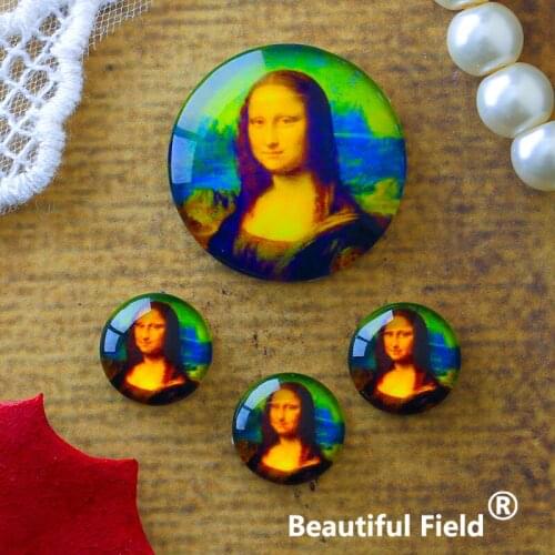 12mm 25mm 14mm 16mm 18mm 20mm Photo Glass Cabochons Round Cameo Set Handmade Settings Stone Painting