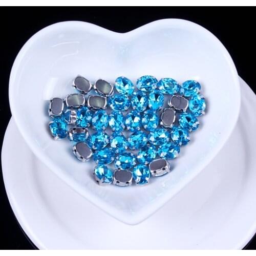 AB Crystals Rhinestones Applique Crafts Four Claw Diamond Strass Non Hotfix Rhinestones Sewn Handiwork For Clothes Rhinestone F