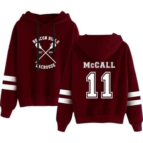 Teen Wolf McCALL 11 Hockey uniform print Autumn and Winter Holiday Preppy Casual StreetwearStyle Men/Women Novelty Clothes