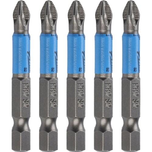 1/5pcs 50mm PH2 Cross bit drill Head Screwdriver Bits Hand Tools Anti Slip Electric Hex Shank Magnetic Screwdriver Drill Bit