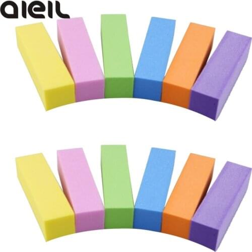 1PCS Nail Art Buffer Sponge Sanding Block Nail Files Polishing Accessories Multi-colored Pedicure Manicure Care Tools