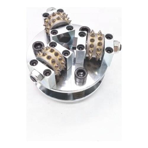 125mm Diamond Bush Hammer tool plate with 3 rollers,concrete bush hammer