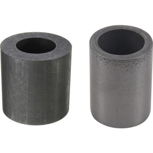 Promotion! 2Pcs Pure Graphite Crucible Cup Propane Torch Melting Gold Silver Copper Metal Black - 30Mm x 30Mm & 40x30Mm