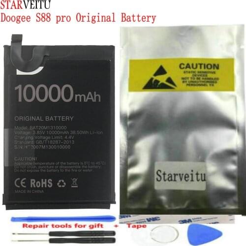 STARVEITU Battery for Doogee S88 Pro Mobile Phone Accessories 10000mAh Li-Ion Rechargeable Batteries with Tracking Number