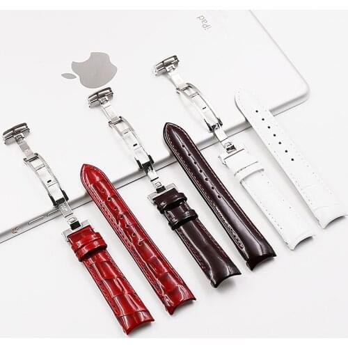 Watch accessories for Tissot leather strap 1853 original T035 substitute T035210 T035207A ladies Tissot library chart strap