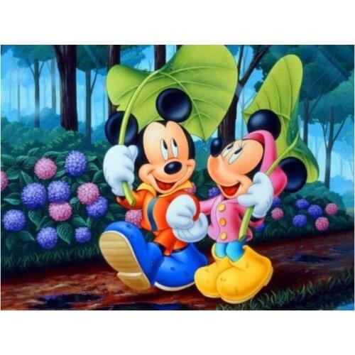 Mouse diamond painting full round cartoon rhinestone embroidery picture mosaic sticker toys diamond tapestry posters wall paper