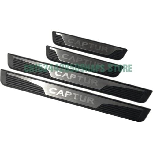 Auto scuff plate, door sill plate threshhold for Renault captur 2016-2018 2019,auto accessories,4pcs/set