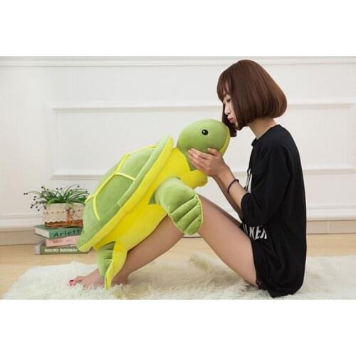 New style large 80cm cartoon turtle plush toy down cotton lovely tortoise soft doll sleeping pillow,birthday gift b2104