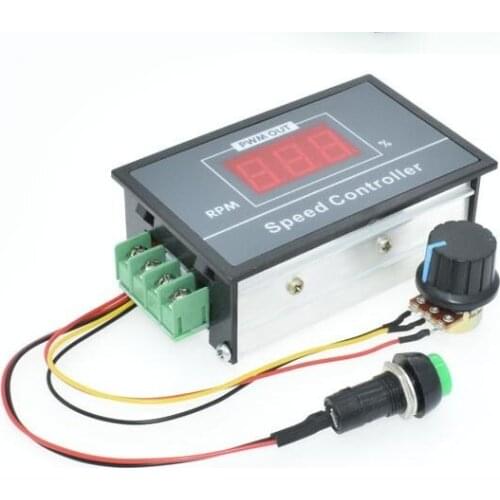 30A Digital LED Display 0~100% adjustable DC 6V 12V 24V 48V Motor Speed Controller PWM