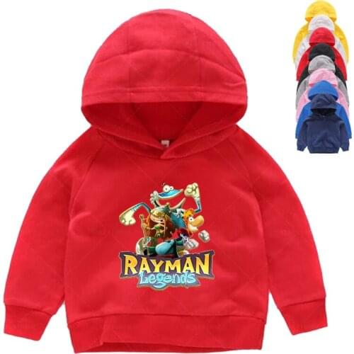 Children Printed Hoodie Girls' Leisure Sweatshirt Boys' Casual Wear Rayman Legends Long Sleeve T Shirt Kids Pure Cotton Hoody