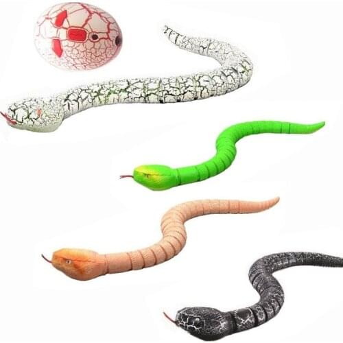 Infrared Remote Control Snake RC Snake Cat Toy and Egg Rattlesnake Animal Trick Terrifying Mischief Kids Toys Funny Novelty Gift