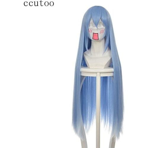Ccutoo Akame ga KILL! Esdeath 100cm Blue Straight Long High Temperature Fiber Synthetic Hair Cosplay Full Wigs