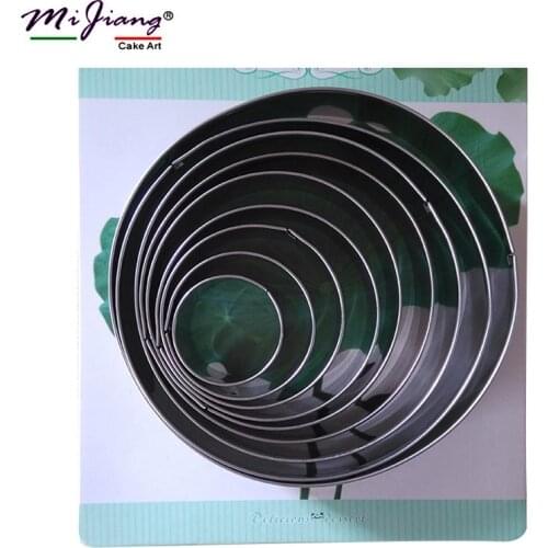 Metal Round Flower Petal Cookie Cutter Slicer Stainless Steel Christmas Cake Decorating Tools Fondant Kitchen Accessories SA344