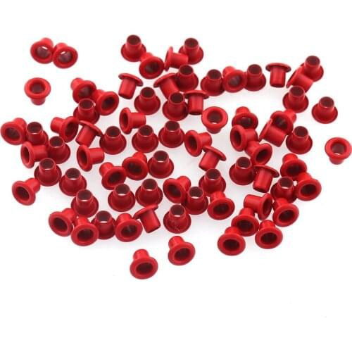 1000pcs Metal Eyelets Red Inner 2mm for Leathercraft DIY Scrapbooking Shoes Belt Cap Bag Tags Clothes Fashion Accessories