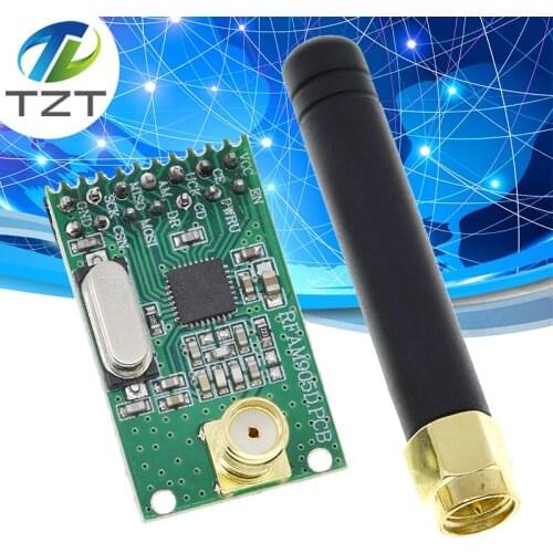 NRF905 Wireless Transceiver Module Wireless Transmitter Receiver Board NF905SE With Antenna FSK GMSK Low Power 433 868 915 MHz