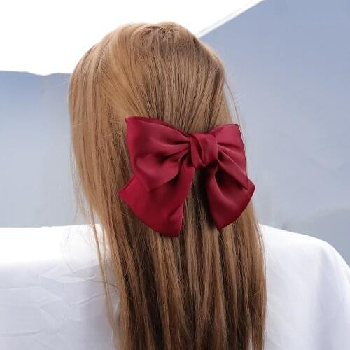 New Fashion Super Big (21CM*14CM) Bowknot Hair Clip Barrettes Hairpin For Women Girls Statement Hot Sale Hair Accessories