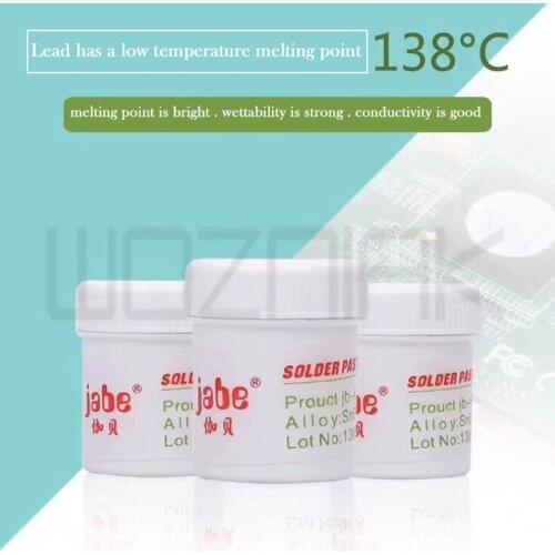 Tin paste 183 degrees of medium temperature paste low temperature 138 degrees of climbing tin strong even tin little tin full