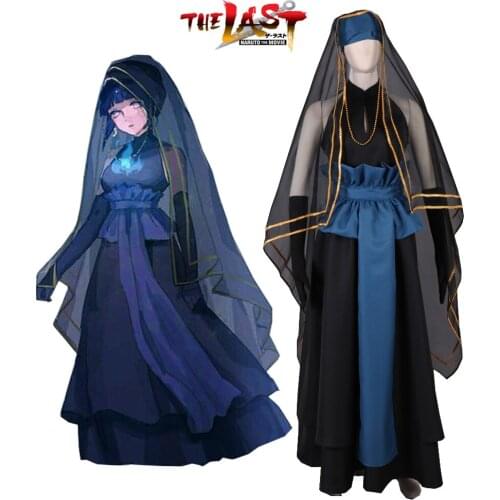 The Last Hyuga Hinata Black Wedding Dress Cosplay Costume Custom Made