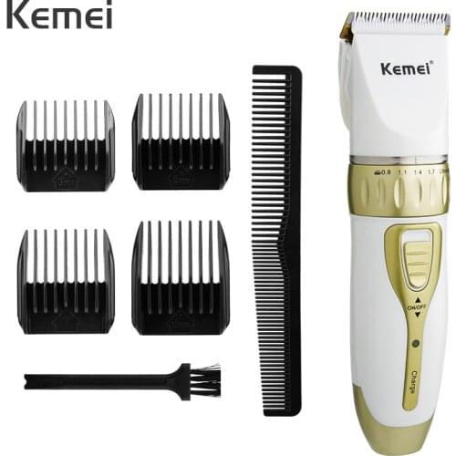 Kemei Hair Trimmer for Men Stainless Steel Cutter Hair Clipper Powerful Machine Beard Trimmer Barber Styling Tools KM-1817 40D