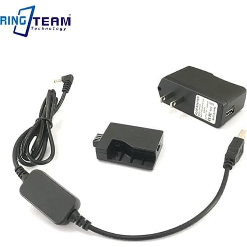 ACK-E5 mobile power charger usb cable+LP-E5 dummy battery DR-E5 DC coupler+5V3A adapter for Canon EOS 450D 500D 1000D XS XSi T1i