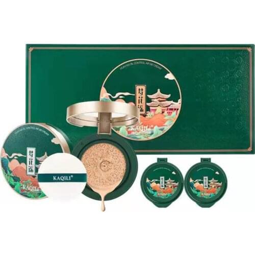 Air Cushion CC Cream Moisturizing Foundation Natural Brightening Makeup BB Cream Ivory White/Natural Color