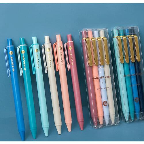 Retractable 0.5mm Gel Pen Set Push type Gel Pens For School Office Adult Coloring Book Journals Drawing Doodling Art Markers
