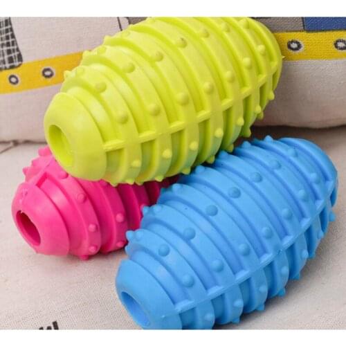 1pcs Fashion Pet Dog Toys Cute TPR Grenades Toy Rubber Resistant Interactive Bite Clean Teeth Chew Game Product Dog Supplies