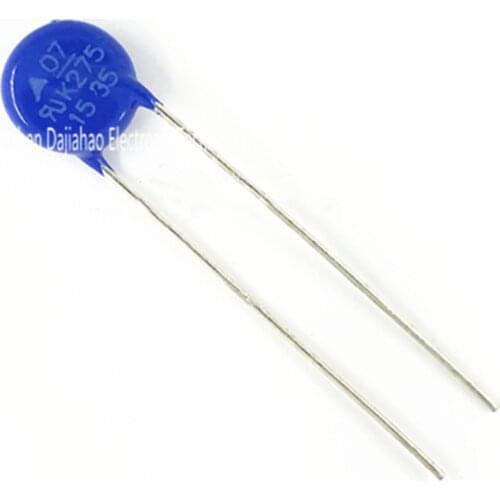 20pcs/lot S07K275V In-line varistor B72207S0271K101 S07K275 diameter 7MM AC voltage 275V