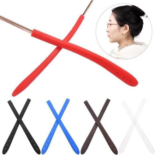 5 Pairs Fashion Anti-Slip Durable Glasses Leg Sets Glasses Spectacle Holder Silicone Tip Ear Grip Temple Hook Glasses Accessory