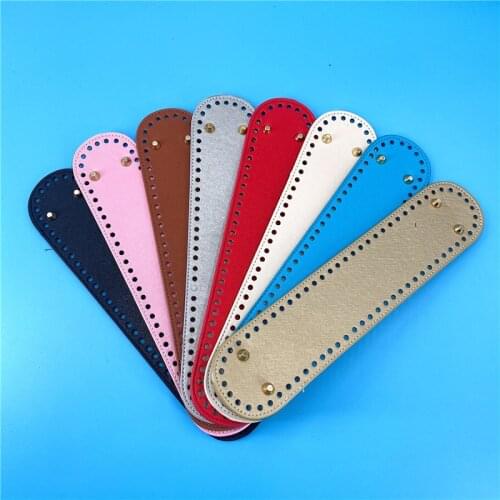 5 PCS DIY Women Shoulder Crossbody Bags Accessories DIY Woven Bag Material Cross Bottom 32 X 7cm Oval Riveted Leather Bottom