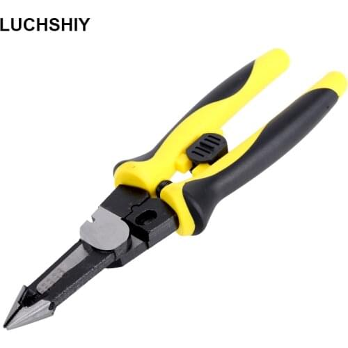 8 Inch Multitool Electrician Pliers 1.0-4.0mm² Terminals Crimping Pliers Wire Stripper Cable Cutter Crimping Repair Hand Tools