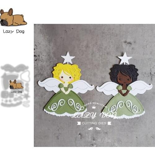 Angel Girl Metal Cutting Dies Scrapbooking Stencil DIY Mold Knife Craft Embossing Die Cuts Card Making New Dies For 2021