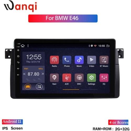 Wan qi Auto Radio Android 8.1 Car Stereo for BMW E46 M3 318/320/325/330/335 Rover 75 1998-2006 GPS Navigation BT Wifi NO DVD