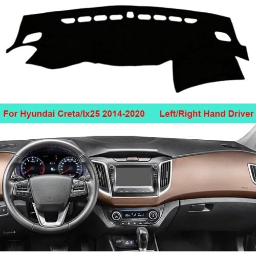 For Hyundai Creta Ix25 2014 2015 2016 2017 2018 2019 2020 LHD RHD Car Auto Dashboard Cover Carpet Cape Dashmat Protector Pad