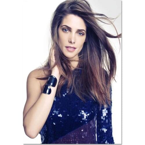 Custom Canvas Decor Actor Model Ashley Greene Colorful Wall Fabric Posters And Prints Home Decor Painting20x30cm,27x40cm,30x45cm