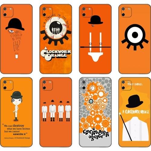 Black tpu Case For OPPO Realme C11 C20 C21 Case Back Cover Bumper A Clockwork Orange