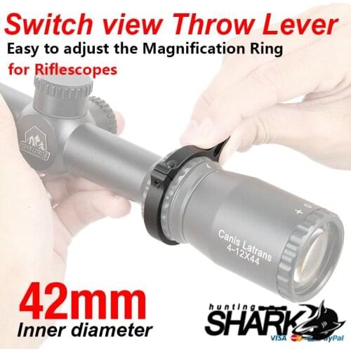 E.T Dragon Black Blue Aluminum Tactical Switch View Throw Lever for Riflescopes HS33-0132B