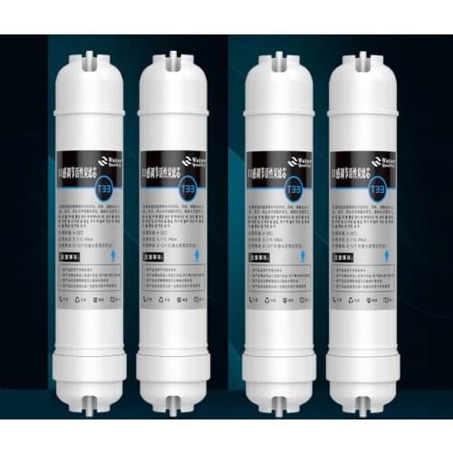 10Inch Water Purifier Filter Element Small T33 Coconut Shell Rear Activated Carbon Universal Accessory Cartridge Reverse Osmosis